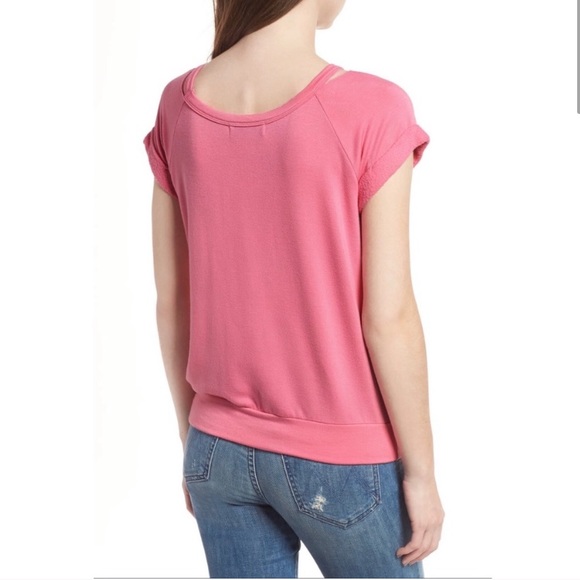 Bailey 44 Forget Me Not Cold-Shoulder Top - Picture 2 of 9